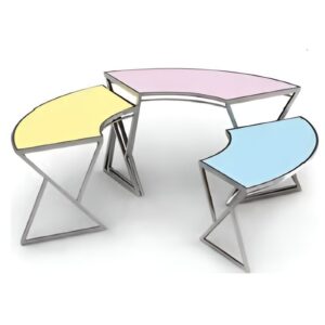 Set de 3 piese candy bar Semicerc Pastel