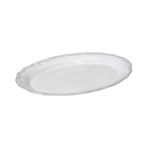 Platou oval porțelan alb Espiel TIFFANY 32x21x3cm