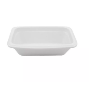Gastronorm 1/3 cu Margini Rotunjite Porțelan Alb 17x32x6,5cm