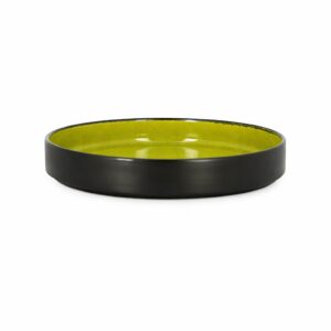 Farfurie adâncă portelan Fusion Fire Verde/Negru RAK 27cm