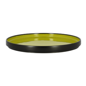 Farfurie întinsă rotundă Fusion Fire Verde Rak portelan 26,7cm