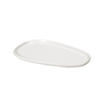 Platou SIDERS IVORY Espiel din porțelan alb premium, 31,8 × 20,5 × 2 cm, ideal pentru servirea aperitivelor, preparatelor gourmet, sushi și deserturilor în restaurante și hoteluri.