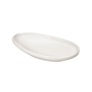 Platou SIDERS IVORY Espiel din porțelan alb premium, 26 × 17,5 × 4,7 cm, ideal pentru aperitive, sushi, deserturi și preparate gourmet în restaurante și hoteluri.