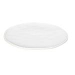 Farfurie întinsă PEARL IVORY Espiel din porțelan alb ivoire, 30 × 30 cm, cu margine decorativă perlată, ideală pentru preparate principale și plating profesional.