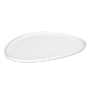 Platou SIDERS IVORY Espiel din porțelan alb premium, 35,8 cm, ideal pentru preparate principale, aperitive gourmet și plating profesional.
