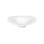 Farfurie adâncă FLOW IVORY din porțelan alb premium, dimensiune 22 x 21,5 x 6 cm, ideală pentru servirea supelor, pastelor și preparatelor gourmet în restaurante și hoteluri.