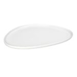 Farfurie ovală IVORY Espiel din porțelan alb premium, 30,5 cm, ideală pentru preparate principale, pește, steak și plating profesional.