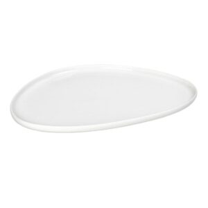 Farfurie ovală IVORY Espiel din porțelan alb premium, 30,5 cm, ideală pentru preparate principale, pește, steak și plating profesional.