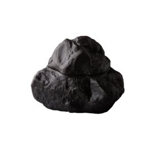 Bol Natural Stone Studio RAW din stoneware gri cu capac, Ø16,5 cm, ideal pentru servirea preparatelor gourmet.