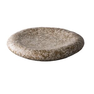Farfurie gri Pillow Stoneware Style Point din gresie ceramică premium, 25,4 × 4 cm, ideală pentru plating gourmet și servire elegantă.